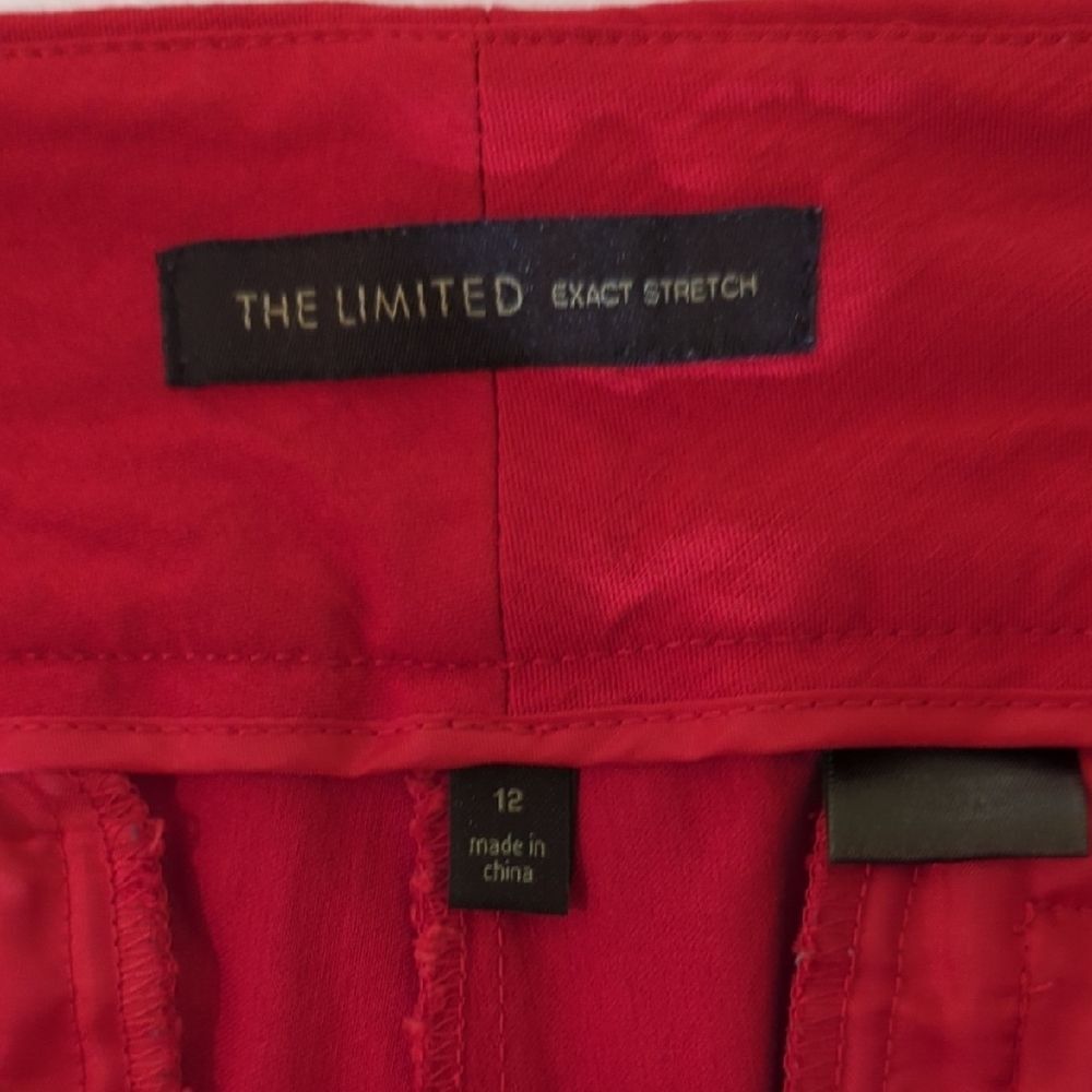 The Limited Women's Bold Red Flare Pants - Picture 2 of 9